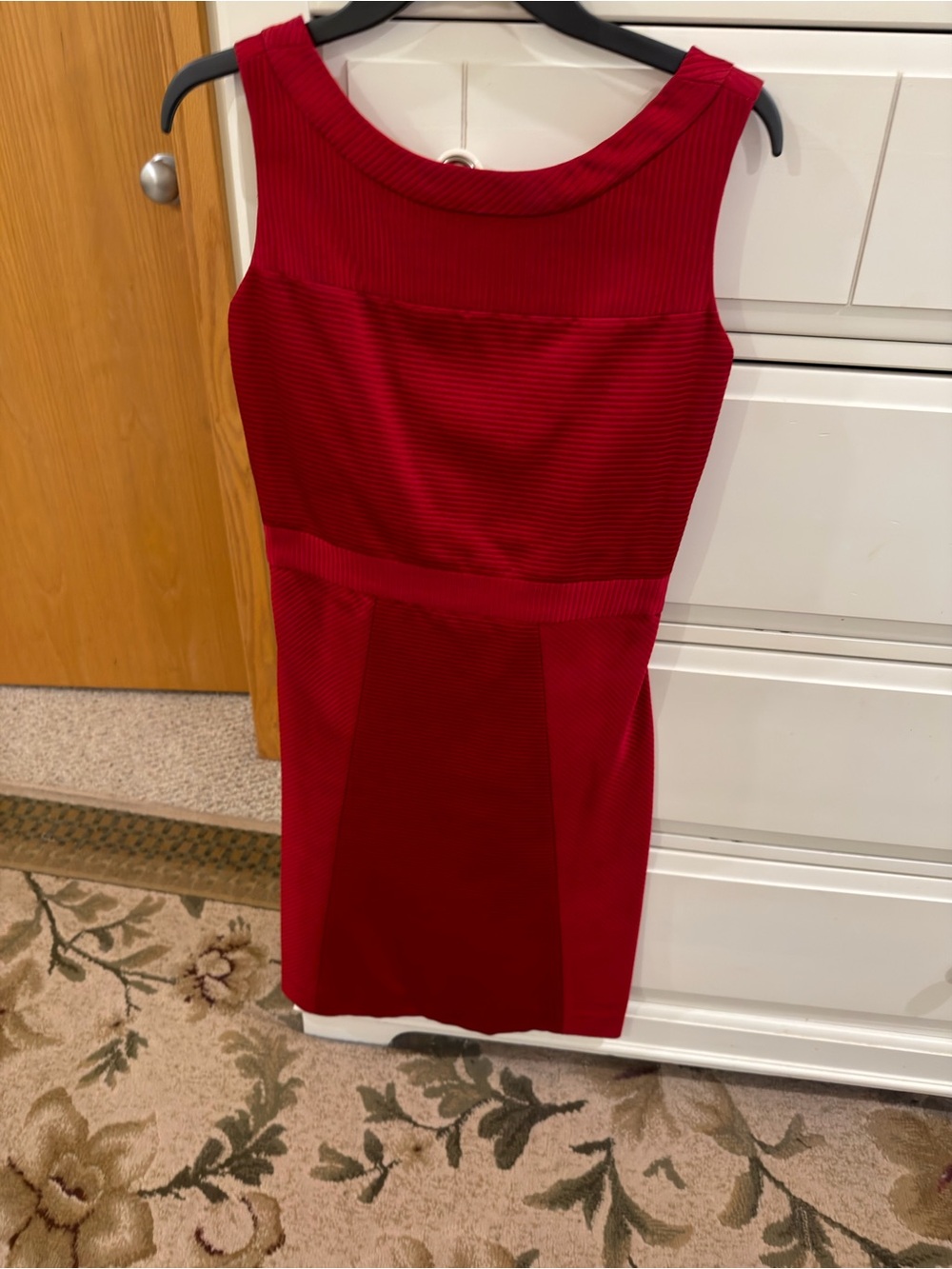 Prada Red Sleeveless Sheath Dress